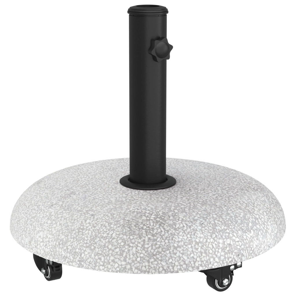 Base Parasol con Ruote per pali da 37/42/52/58mm Grigio Chiaro Cemento