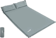 Matrimoniale 2-persoons Campingmatras autoinflante con cuscini fissi 190x130cm per viaggiare, escursioni e tende da campeggio