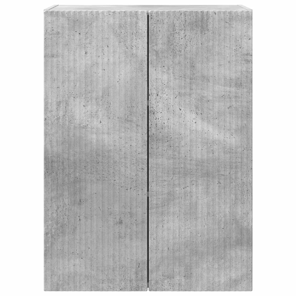 Mobile TV da parete-Mobile TV a Muro-Credenza TV Grigio cemento 59,5 x 31 x 80 cm