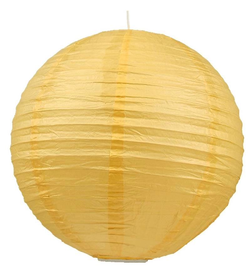 Paralume a sfera cocoon carta giallo Ø50 E27 Candellux