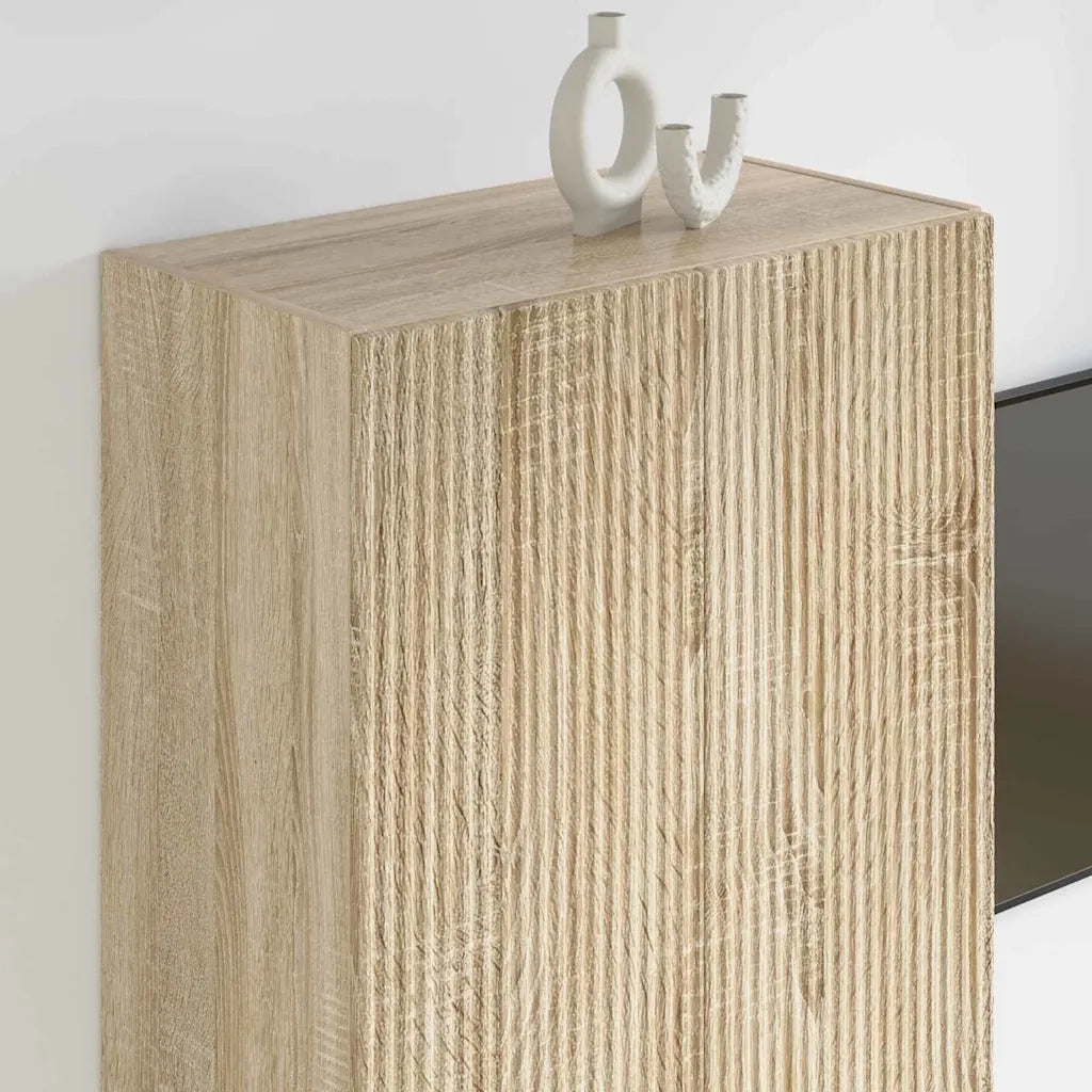 Mobile TV da parete Rovere Sonoma 59,5 x 31 x 100 cm 892371