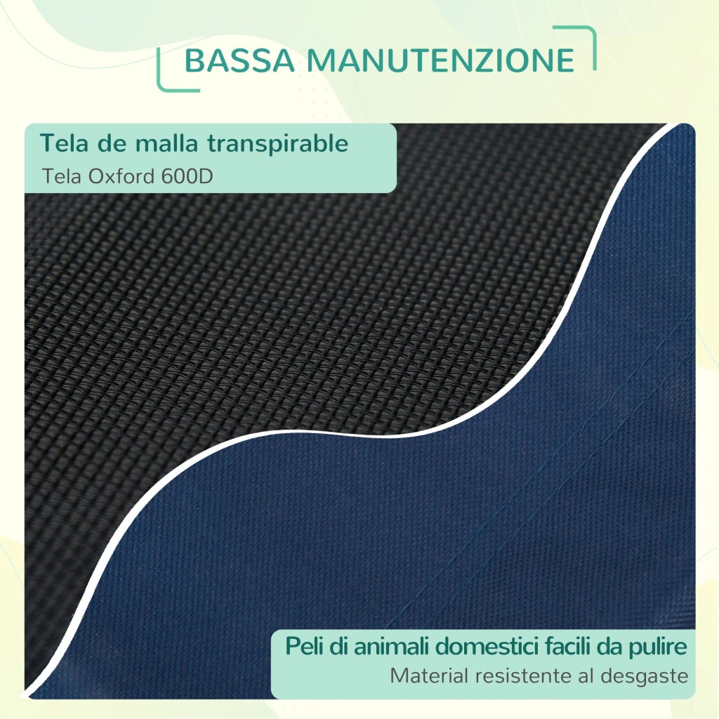 Brandina Pieghevole per Cani 76x61x18 cm  ComfyPet Blu