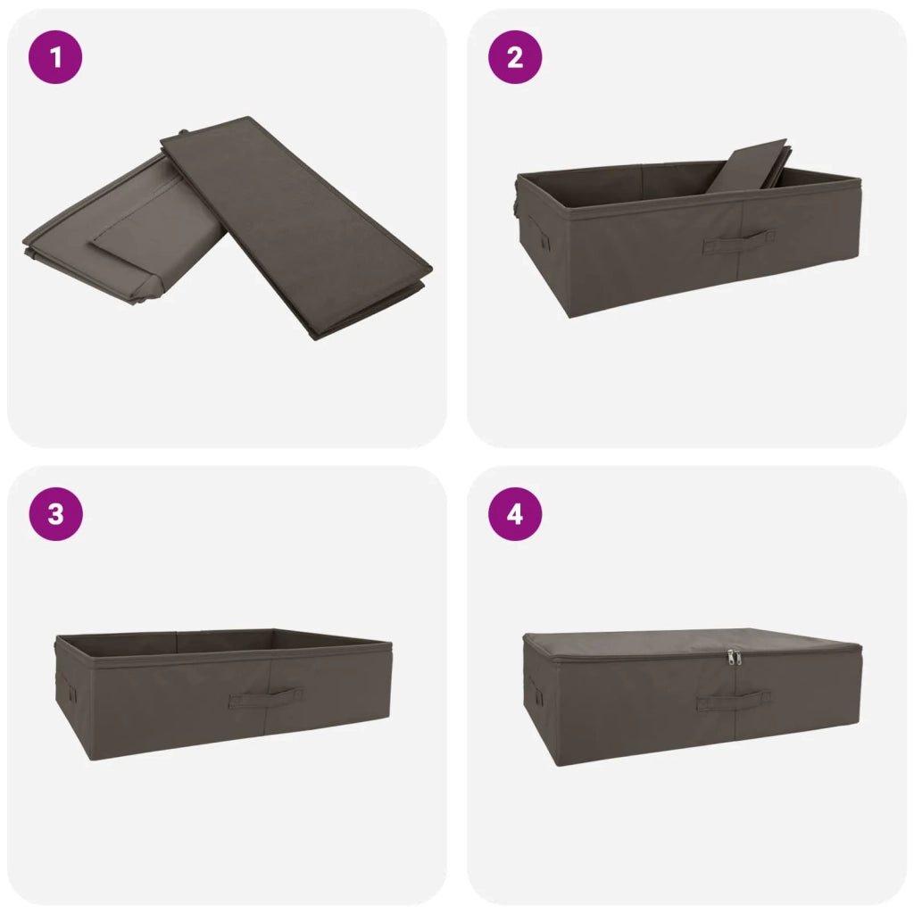Scatola di Stoccaggio 6 pcs Grigio 70 x 40 x 18 cm 42024636