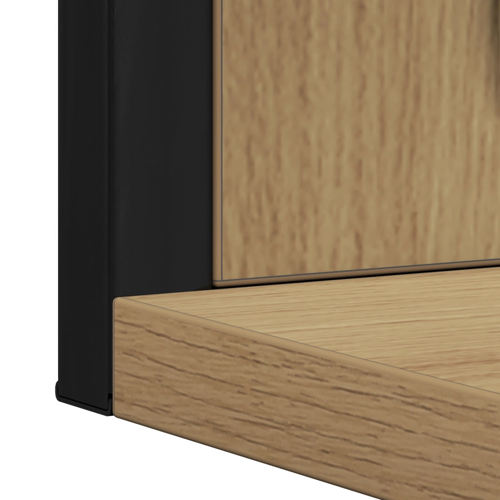 Specchio da Bagno  in Rovere Artigianale 50x12x60 cm in Legno Ingegnerizzato