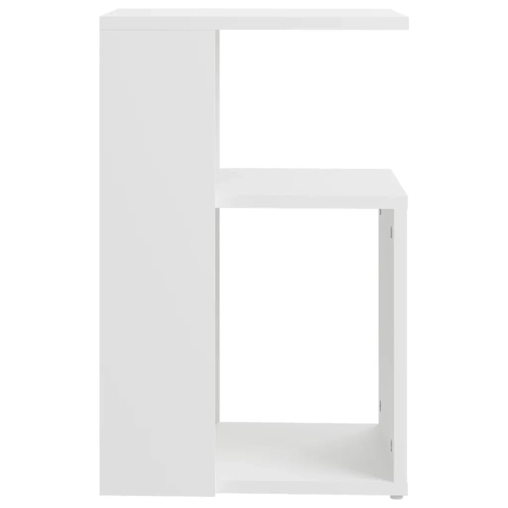 Tavolino da Salotto Bianco 36x30x56 cm in Legno Multistrato 802993