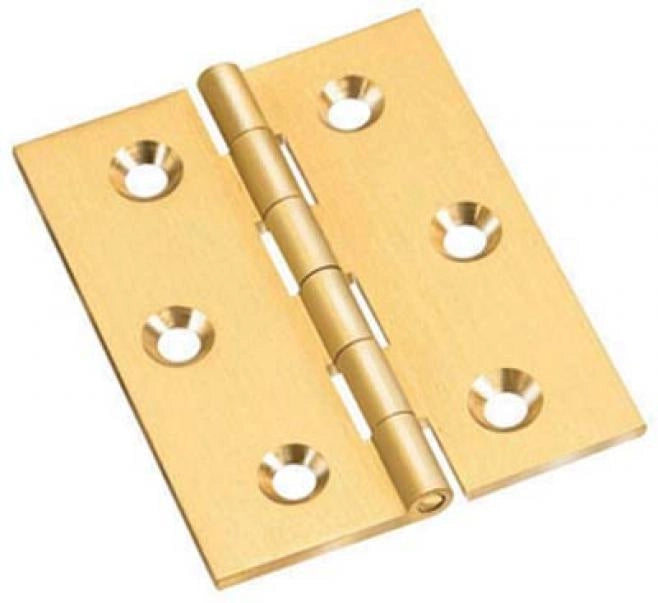 CERNIERA FRESATA PIANA 30x25 mm - Bronzato - 24 pezzi- CERNIERIFICIO VALTOCE