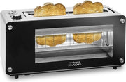 Tostapane Vision XL con 7 livelli di tostatura, 3 funzioni e 1260 W con griglia in vetro