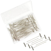 Pruikspelden da 50 pezzi - T-pinnate 51mm - Resistenti - Corrosione resistente - Per stili di parrucca - Scatola in plastica - Pinnate per parrucca
