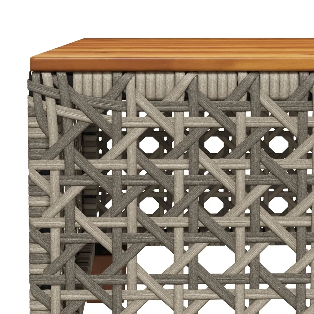 Set Divano da Giardino 9 pz con Cuscini Grigio in Polyrattan 3261963