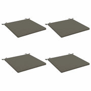 Cuscini per Sedia in 4 Pezzi SOEST 4 pz 100% Poliestere Grigio 944606