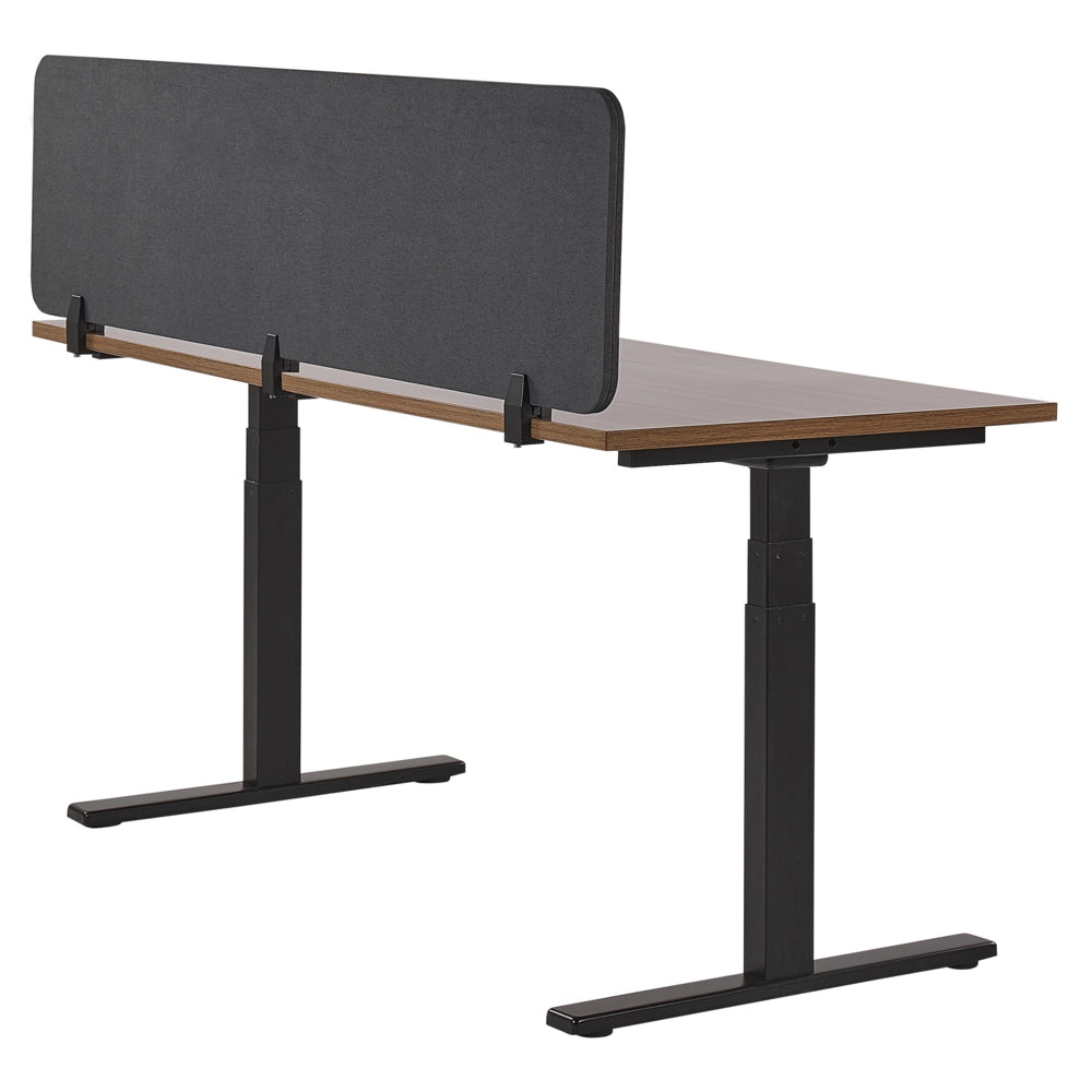 Pannello Divisorio Grigio Scuro Fonoassorbente 180 x 40 cm in Plastica PET