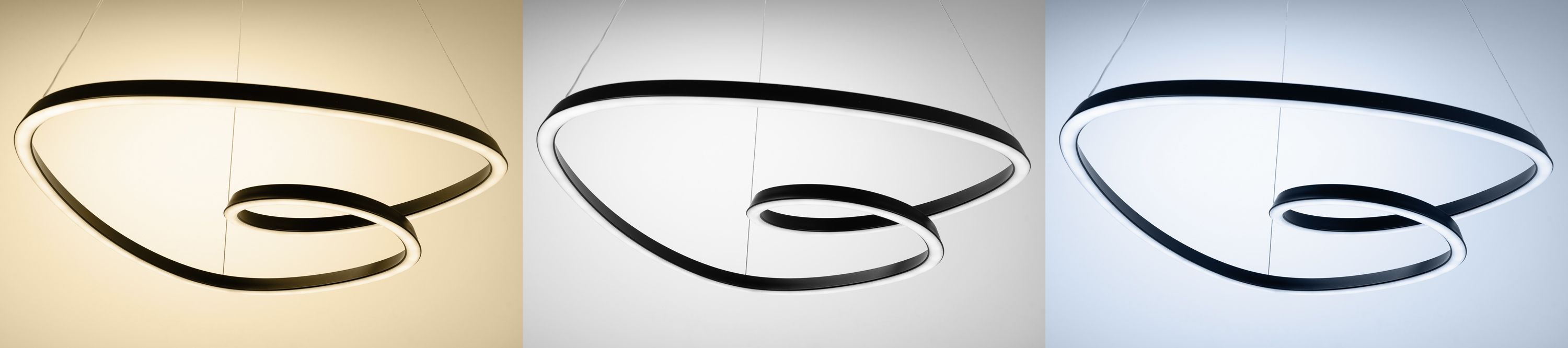 Lampada Da Soffitto Pensile Ring Moderno Led+telecomando App796-cp Cromo