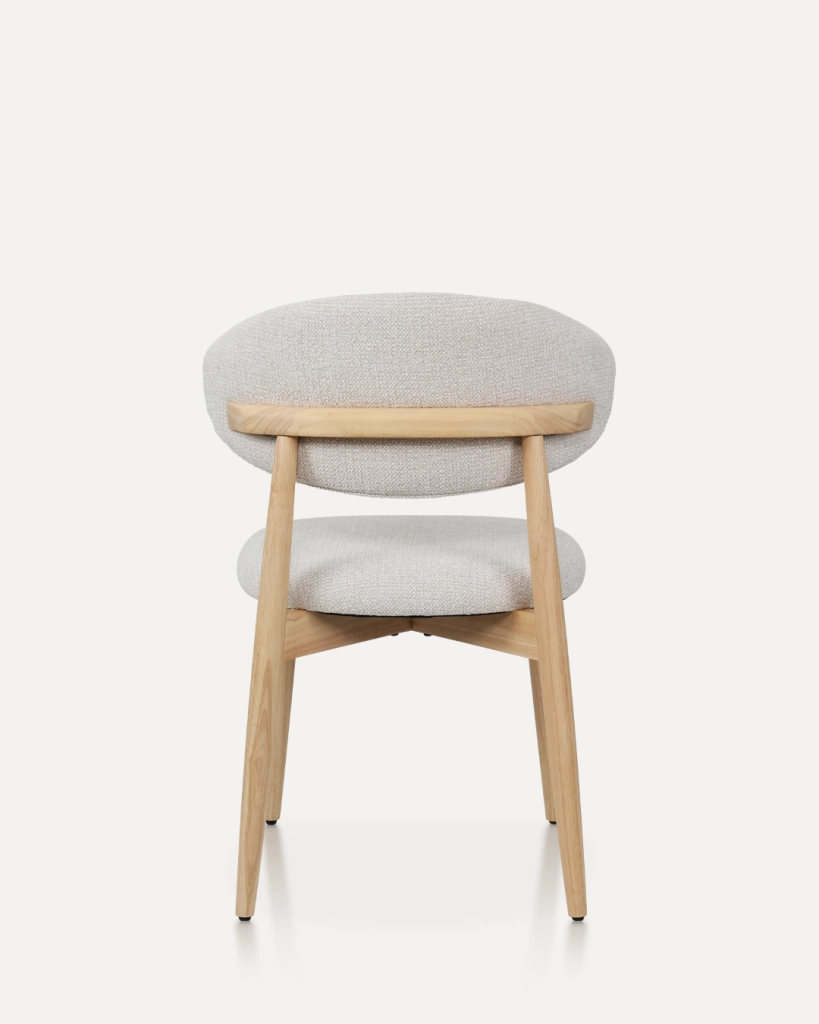 Sedia in Legno Daphne, Naturale / Bianco Avorio