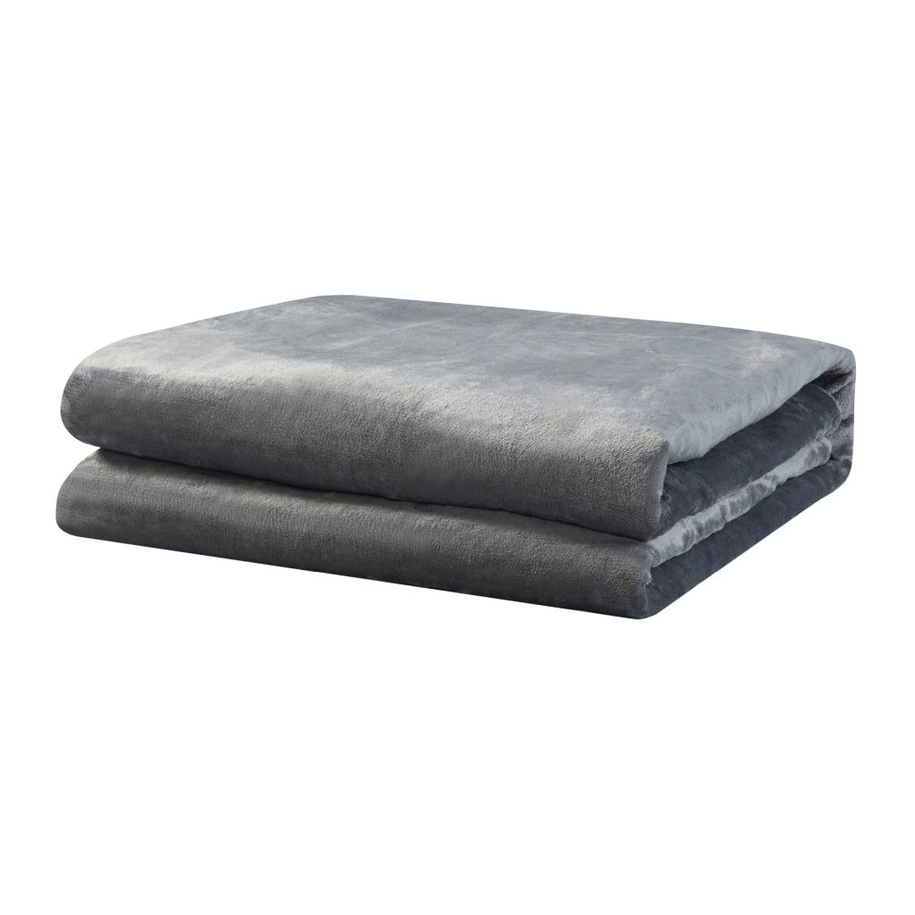 Coperta Riscaldante Archi Termocoperta Elettrica 200 x 150 cm Grigio Scuro [en.casa]
