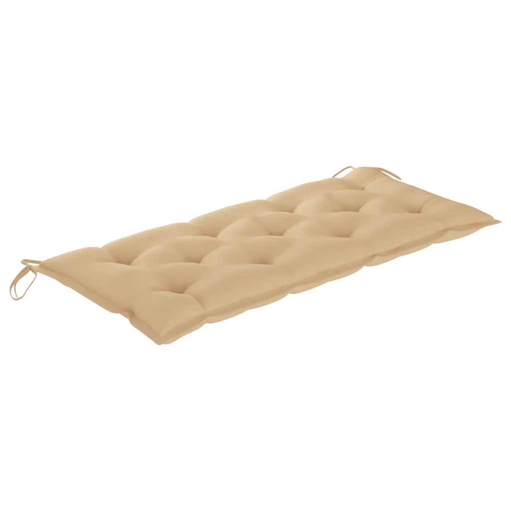 Panchina da Giardino con Cuscino 120 cm in Bambù 3063894