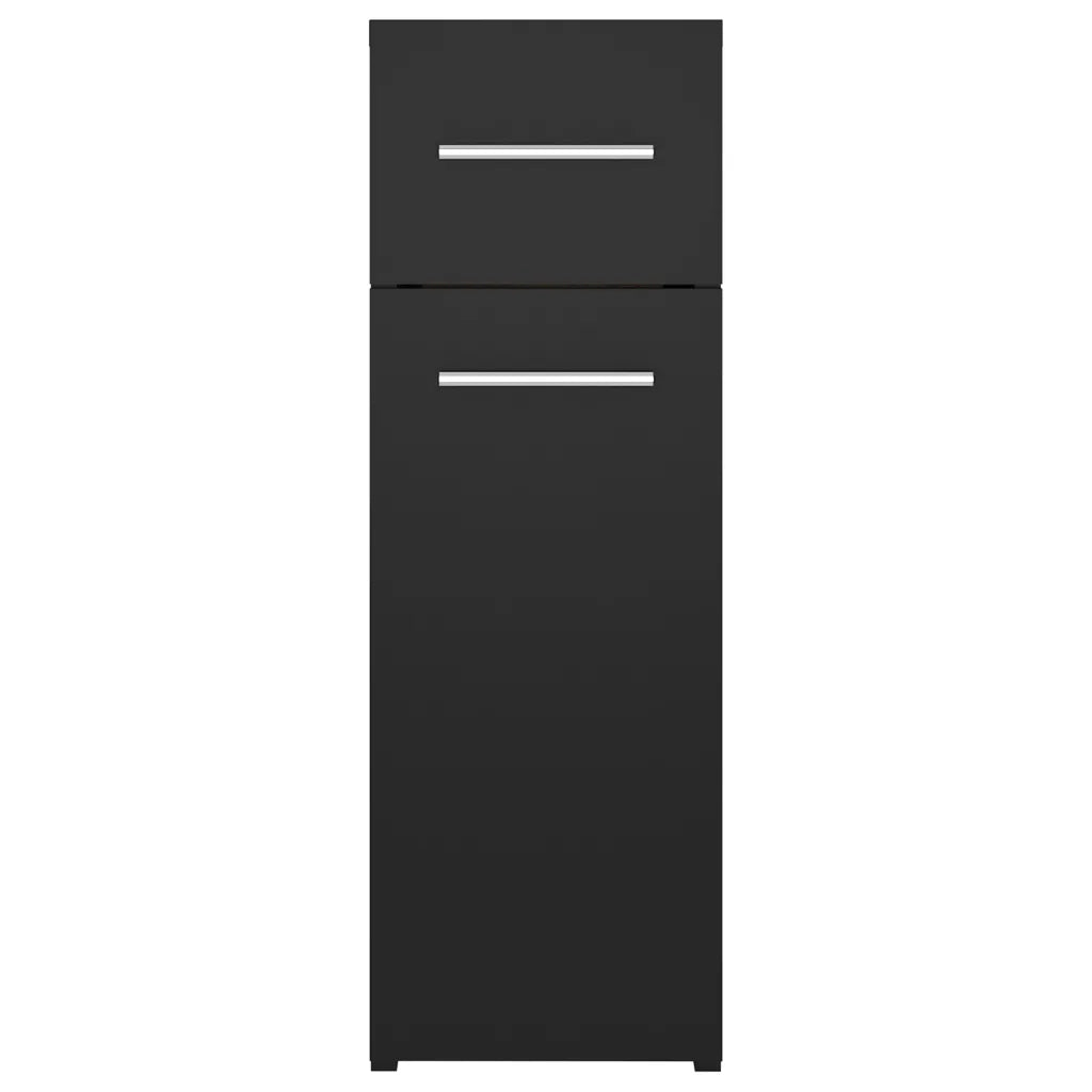 Armadietto da Farmacia Nero 20x45,5x60 cm in Truciolato cod mxl 51123