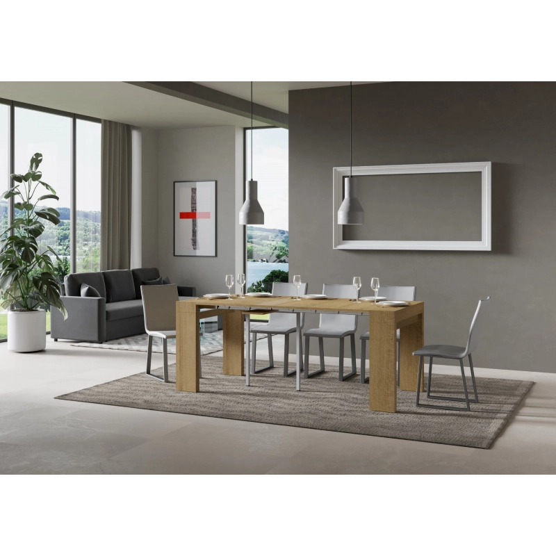 Consolle allungabile 90x40/196 cm Roxell Small - Quercia Natura