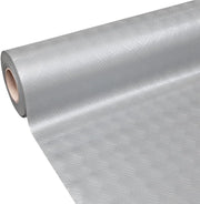 Tappeto Gomma Copri Pavimento 140x20 mt Effetto Lamiera Zerbino Antiscivolo Isolante Robusto Grigio