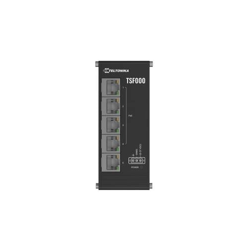 Unmanaged switch industriale, 5xrj45 10/100 (4)poe, ultra compatto, plug&play, ideale per quadri elettrici - no alimentatore - TSF000