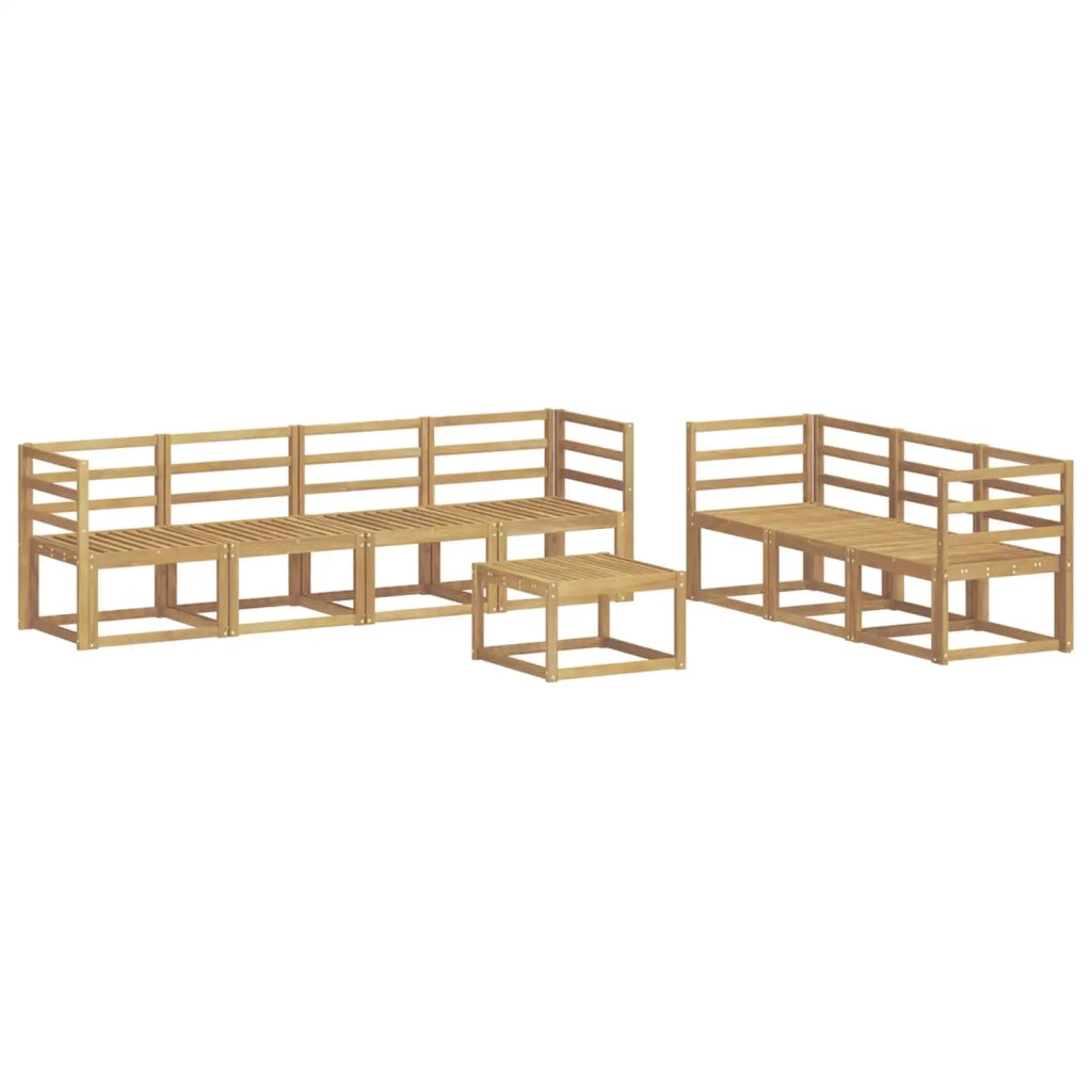 Set di divani da esterno 8 pcs Bianco 59 x 59 x 37 cm 3387333