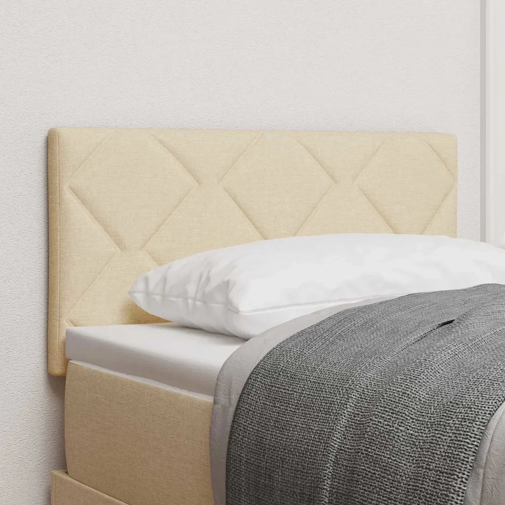 Testiera-Testata-Testiera Decorativa Crema 80 cm Pelle Sintetica