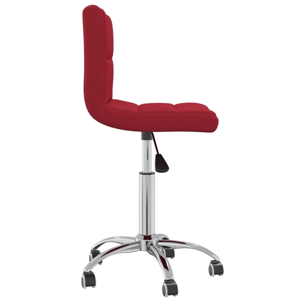 Sedia da Pranzo Girevole Rosso Vino in Tessuto cod mxl 28064