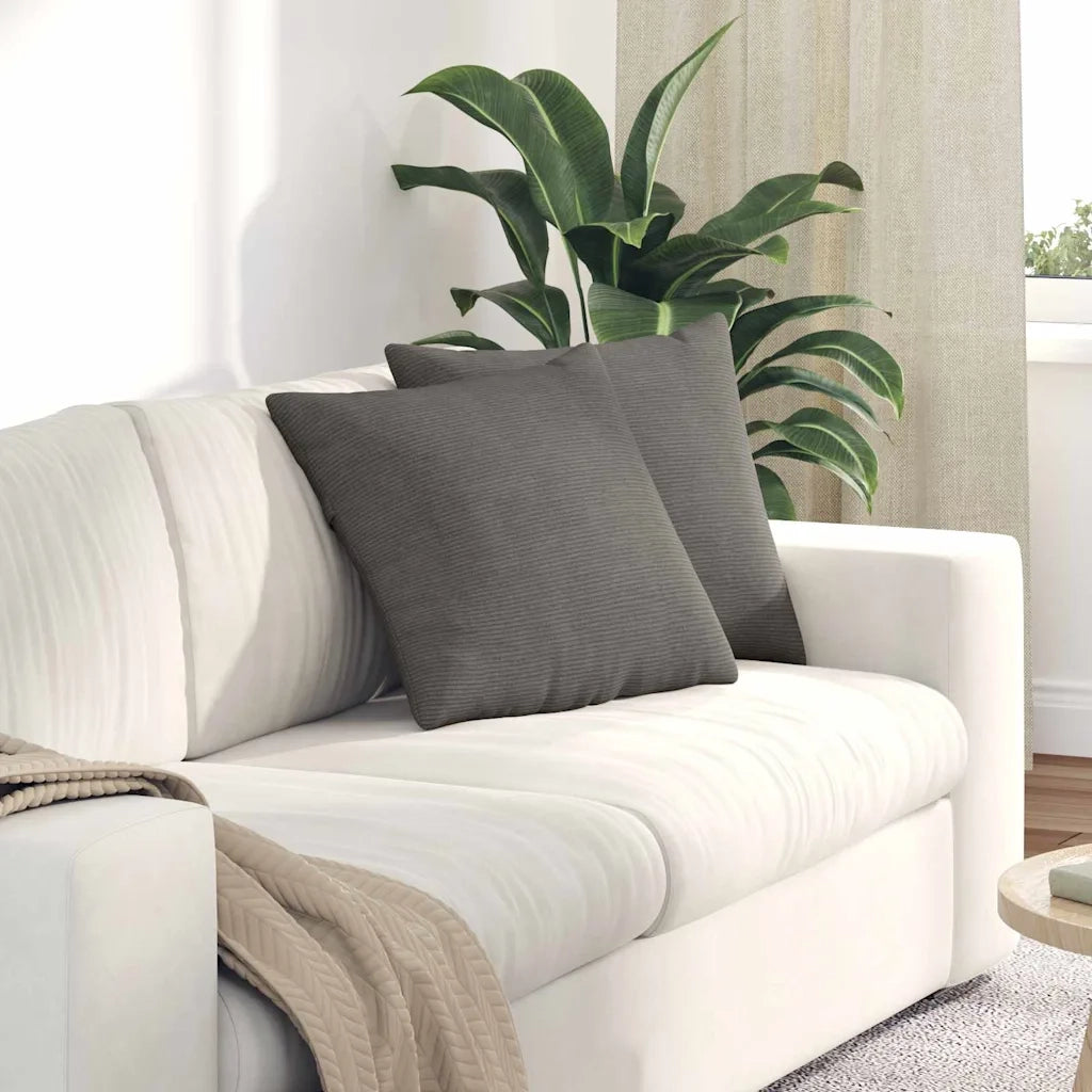 Cuscini da Divano 2 pcs Grigio chiaro 45 x 45 cm 42013946