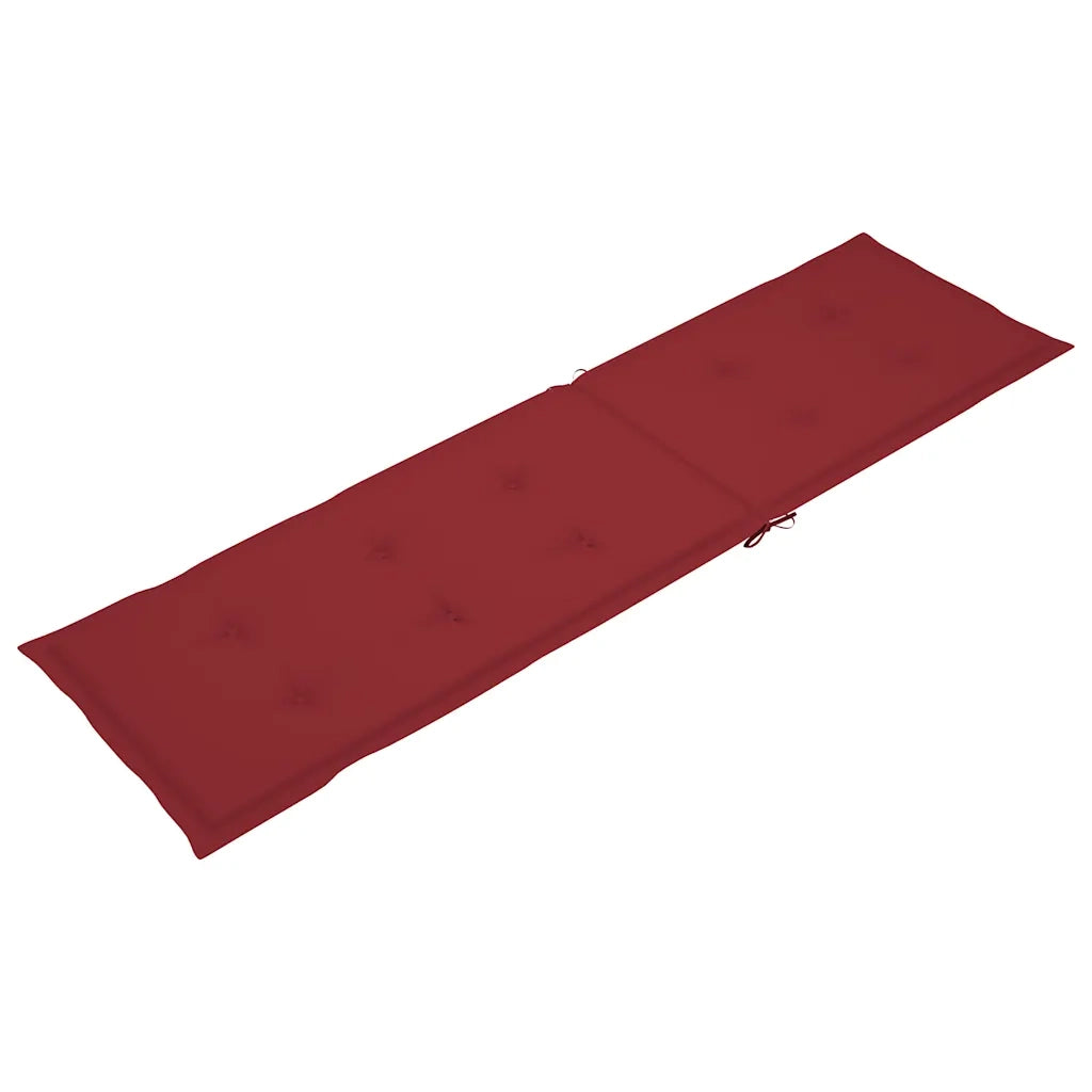 Sdraio da Esterni con Poggiapiedi e Cuscino Massello d'Acacia cod mxl 75983