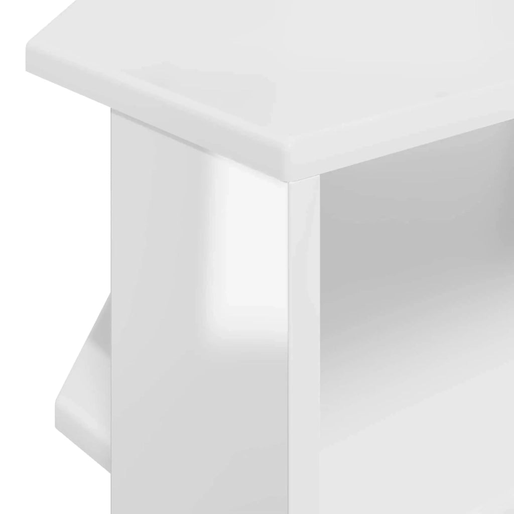 MobileTVAngolare 102x40,5x45cm Bianco ad Alto Lucido 889769