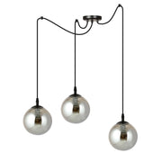 Lampadario Emibig GIGI 3 3xE14 nero grafite metallo