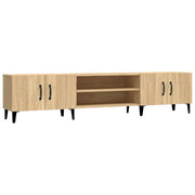 Mobile TV multimediale scaffale TV mobile TV sala da pranzo soggiorno camera da letto rovere Sonoma 180 x 31,5 x 40 cm legno ingegnerizzato marrone 02_0028894