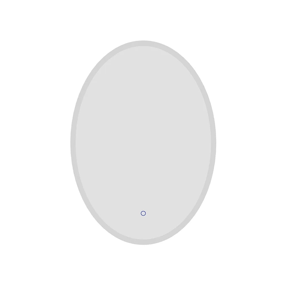 Specchio led ovale 50x70 cm touch screen luce calda/fredda | Leaf