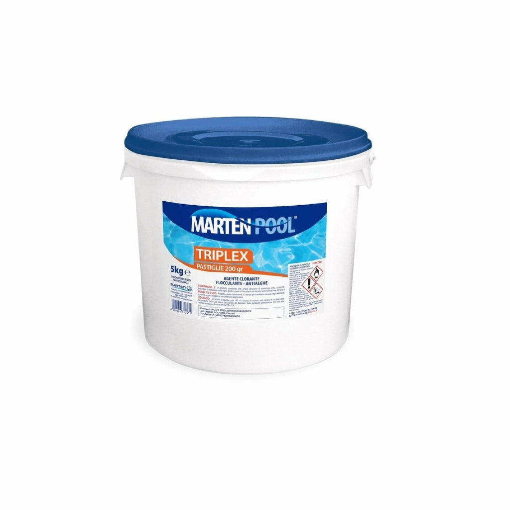 Triplex antialghe in pastiglie per piscine 5 kg