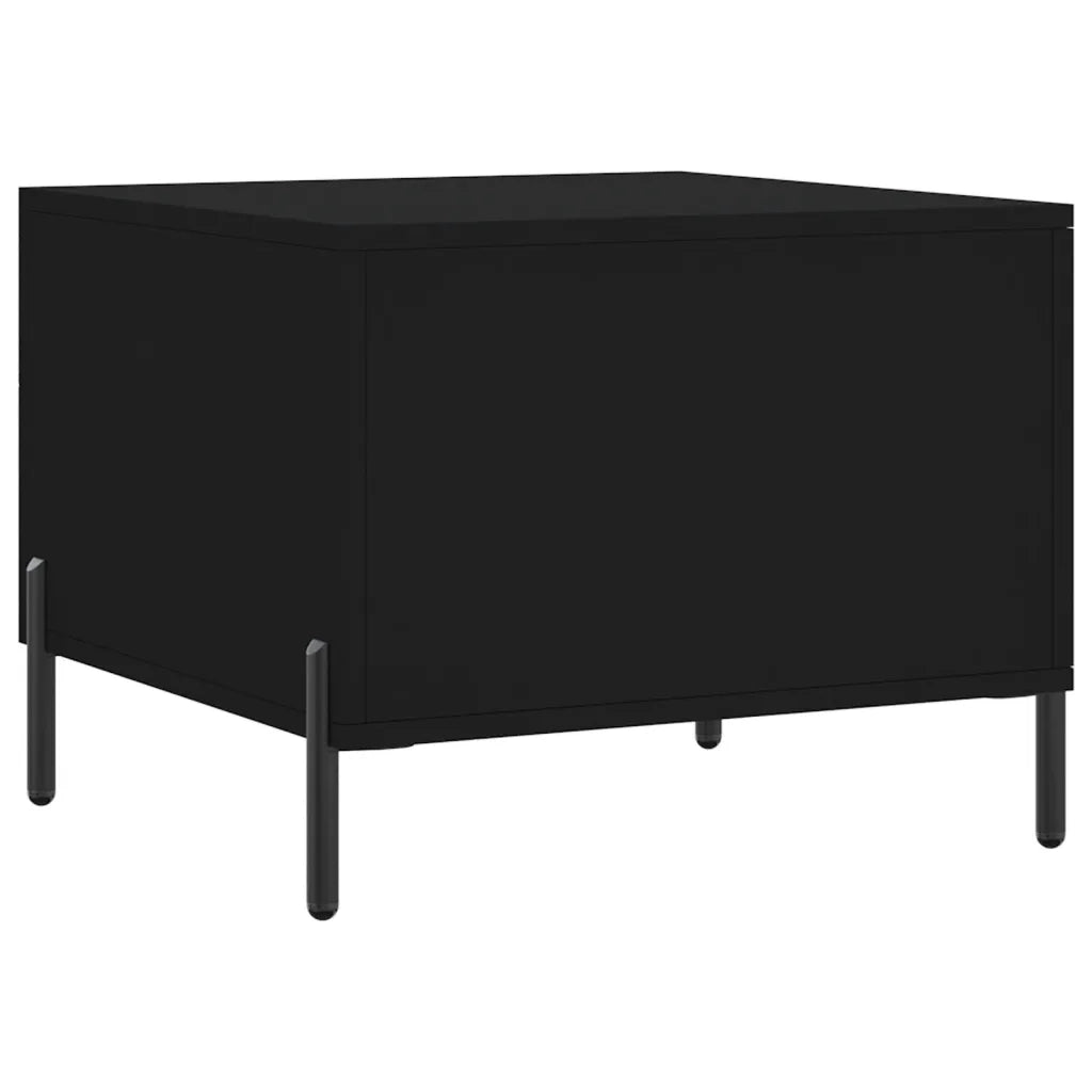 Tavolini da Salotto 2 pz Neri 50x50x40 cm in Legno Multistrato
