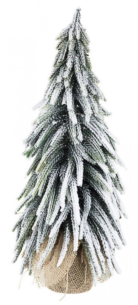 Pino Cimone Innevato Altezza 43cm (6 Pezzi)