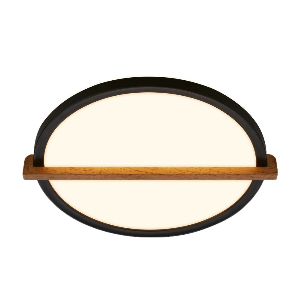 Plafoniera Moderna Remsa Plastica Nero Led Integrato 18W 3000K Ip20