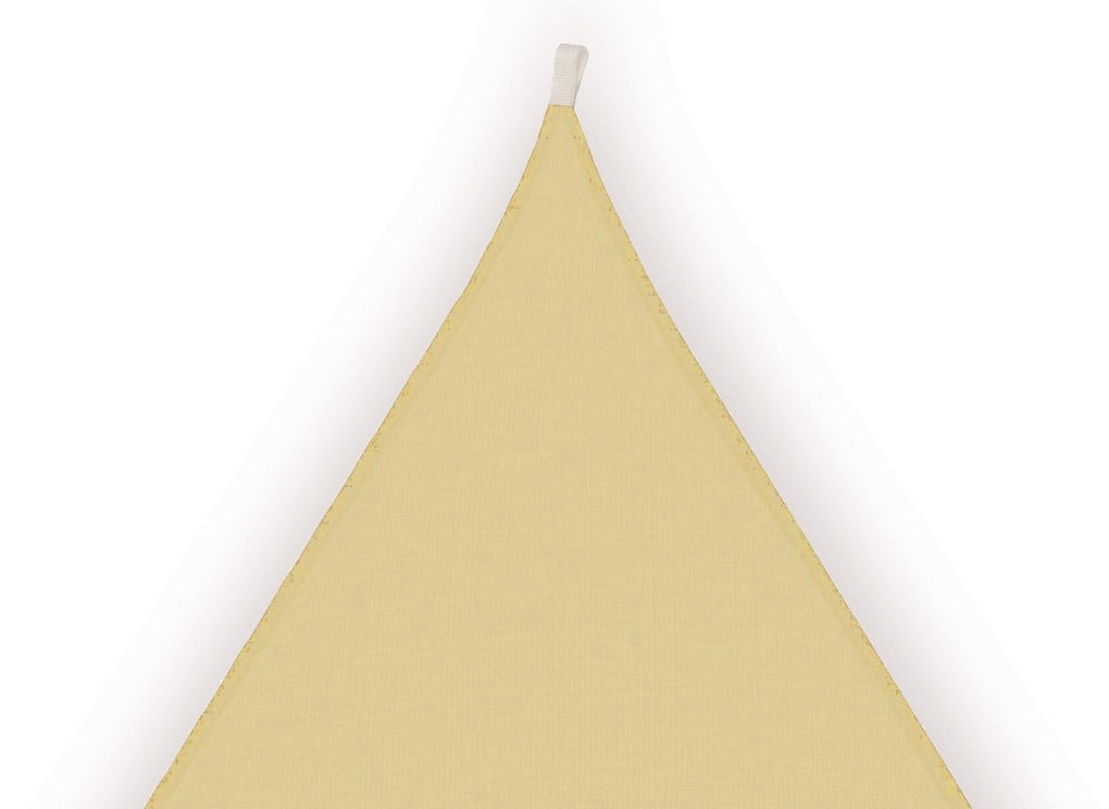Tenda a vela parasole, ombreggiante, in poliestere impermeabile 5x5x5mt beige Fredi