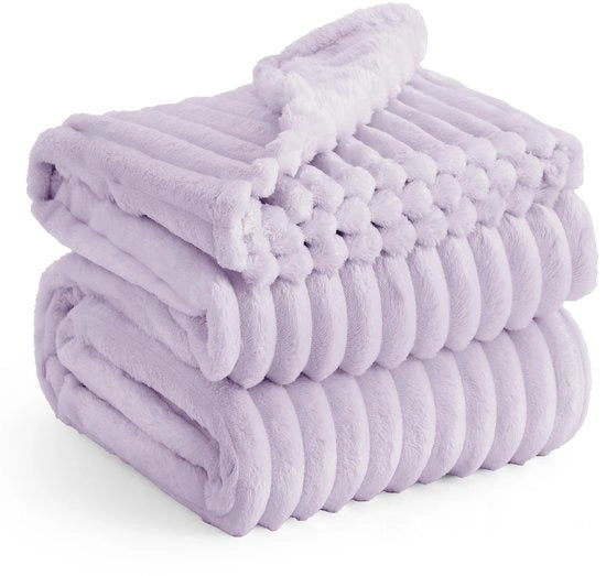 Cuscino da parete in corduroy XXL, grande, morbido, caldo, lavanda, 220 x 240 cm