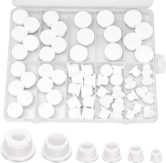 Stopperi in silicone - 60 pezzi - Reutilizzabili - Flessibili - Sicuri - Sistema di chiusura automatica - Bloccanti
