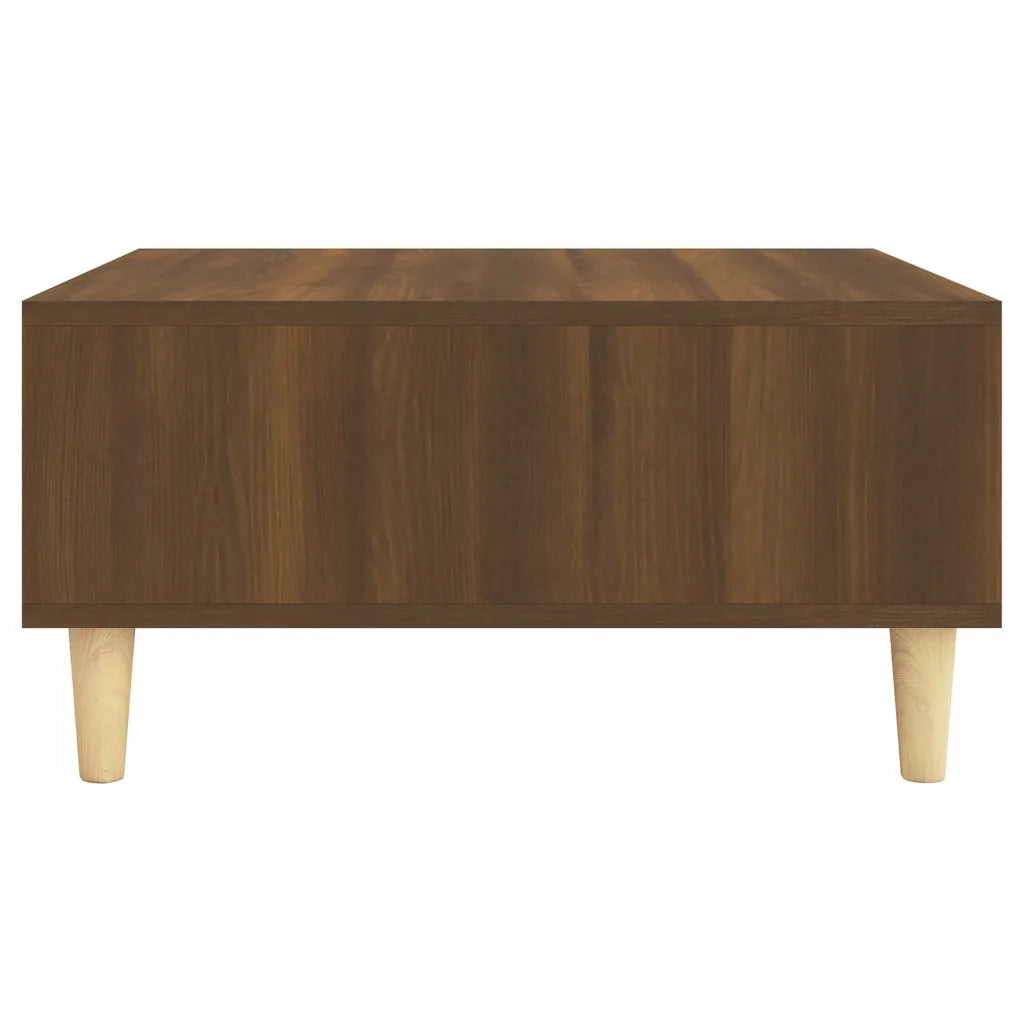 Tavolino da Salotto Rovere Marrone 60x60x30 cm in Truciolato 813166