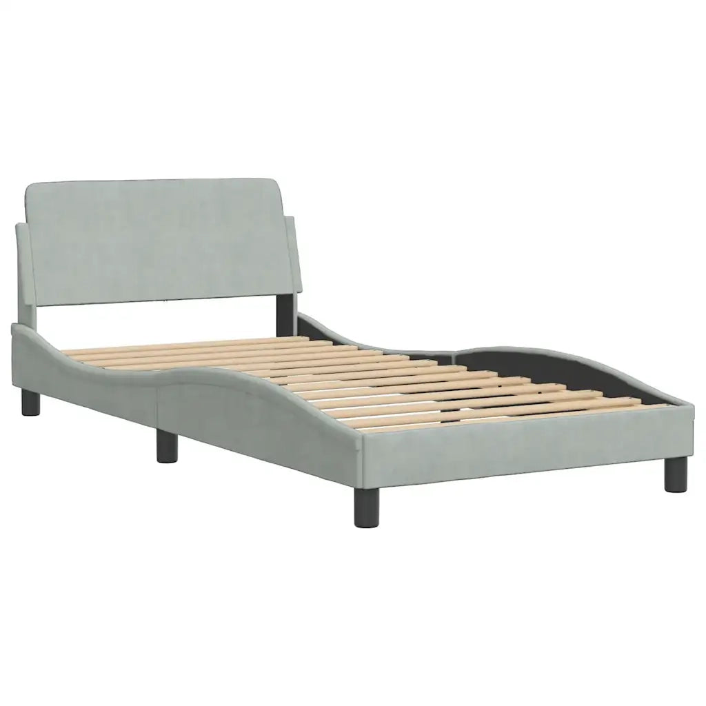 Giroletto Dover Grigio Chiaro 100x203 cm in Velluto 373274