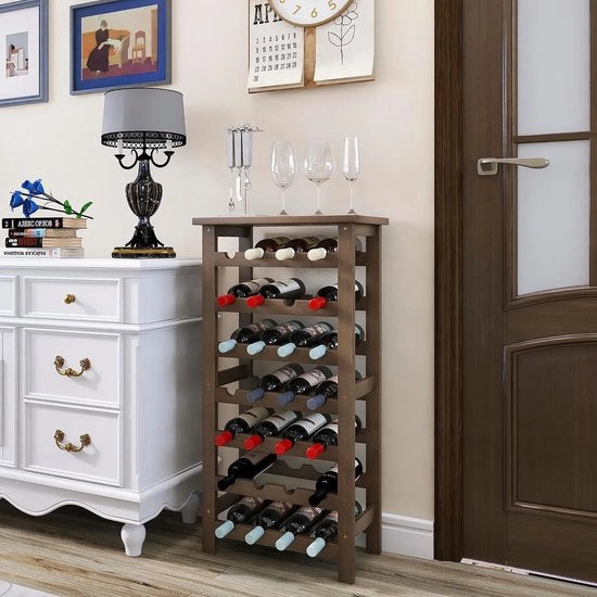 Scaffale per vino - contenitore birra, scaffale per bottiglie di vino - bar per whisky _24 x 93,47 x 44,07 cm;