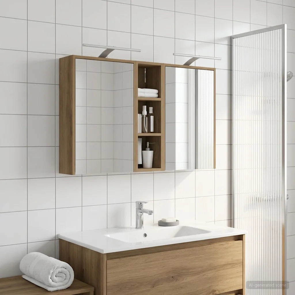 Set di Armadi da Bagno 3 pcs 106 x 16 x 62,5 cm 3403807