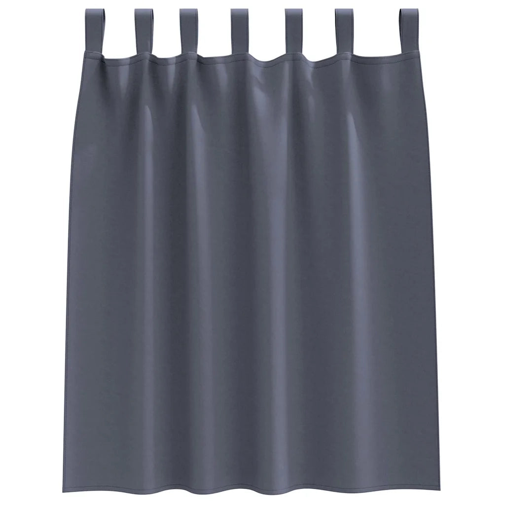 Tende Blackout con Anelli 2 pcs Antracite 140 x 140 cm 4107558