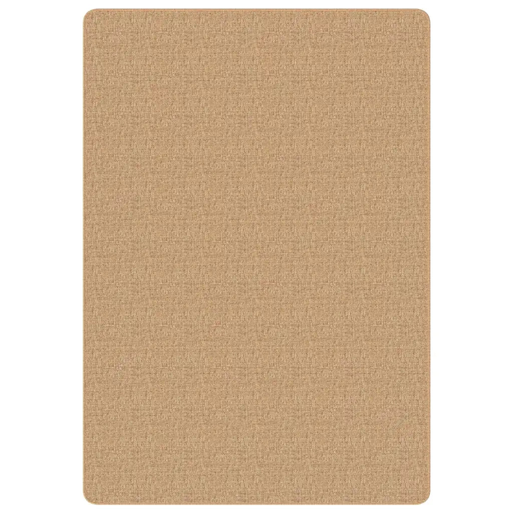 Tappeto di Iuta con Base in Lattice 160x230 cm Naturale 245287