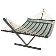Amaca con supporto in acciaio ¨C zephmum ¨C verde, 353 cm, cuscino amovibile