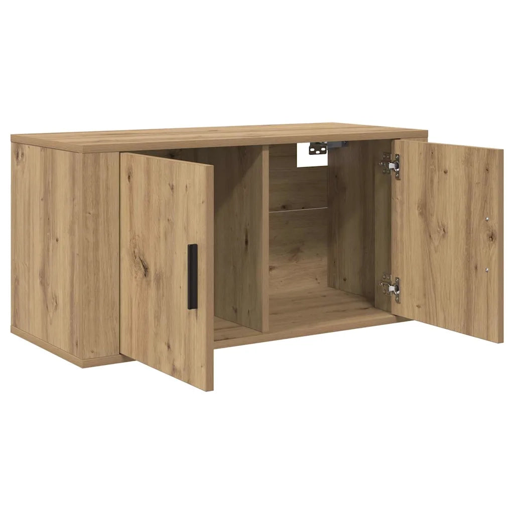 Mobile TV da parete 80 x 34,5 x 40 cm rovere artigianale 881151