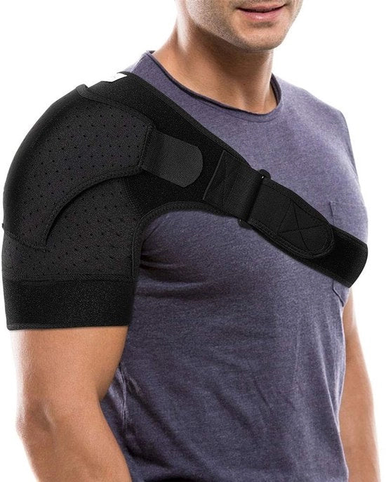 Supporto alle spalle Flessibile - Sostegno alle spalle - Prevenzione delle lesioni - Materiale respirabile - Forma comoda - Compressione per il recupero - Sostegno alle spalle per la cura