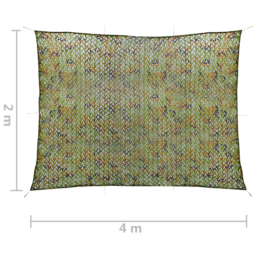 Rete Mimetica con Custodia 2x4 m Verde 135880