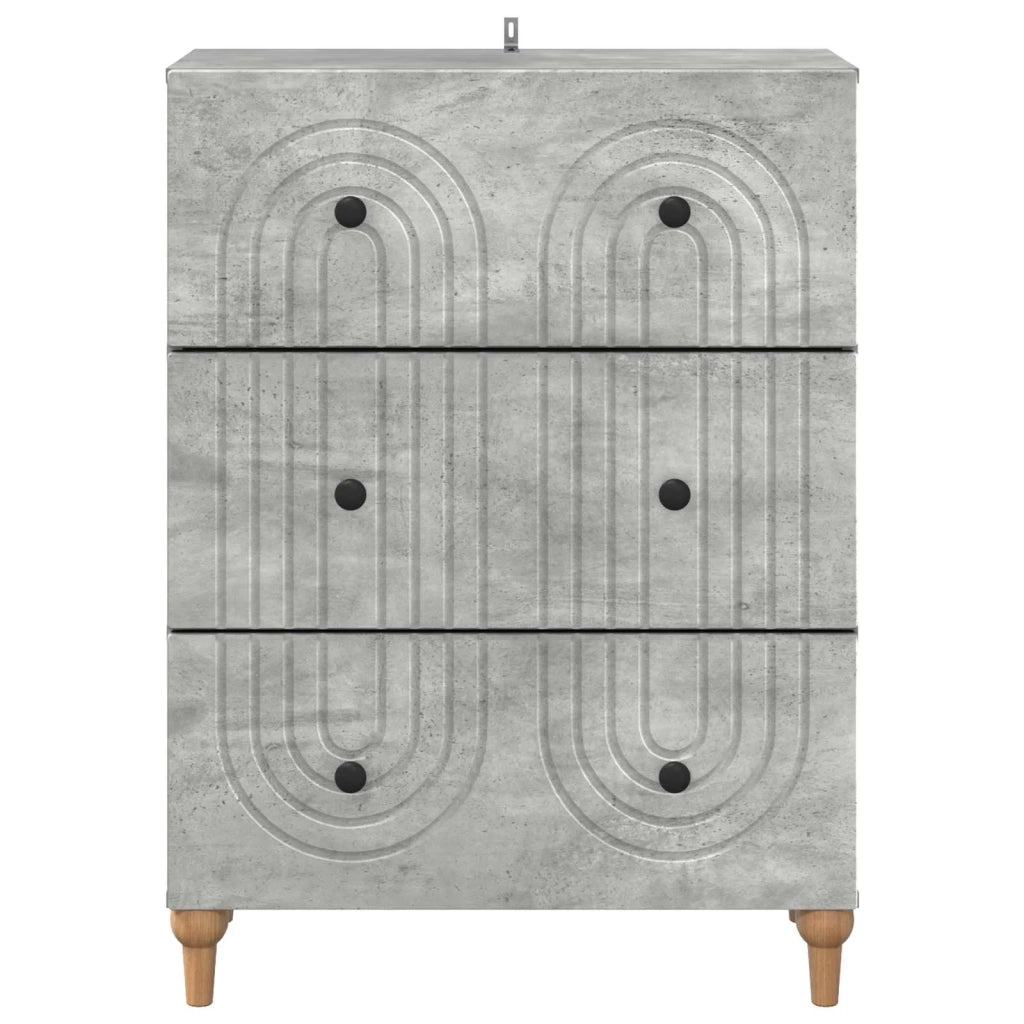 Mobile con Cassetti Grigio Cemento 66 x 34,5 x 90 cm 894148